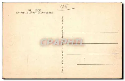 Nice - Wejście do portu - Mont-Boron — Gilletta — Rewers