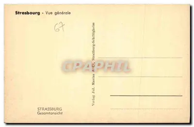 Strasburg — Ogólny widok — Verlag Jul. Manias & Co. — Rewers