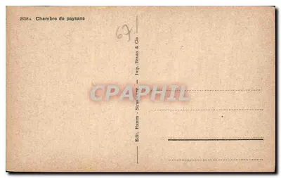 Pokój chłopa — Strasburg — Wyd. Hamm & Braun & Cie — Rewers