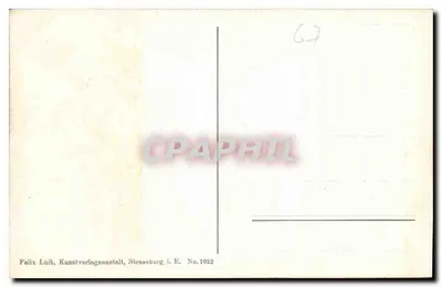 Strasbourg — Katedra — Felix Luib, Kunstverlagsanstalt, Strasbourg i. E. No.1022 — Rewers