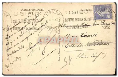 Huis van de 16e eeuw, genaamd de Salamander, rue aux Fevres — Lisieux — Achterkant