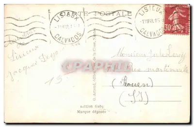 Lisieux (Calvados) — Sala Dourada — Gaby, n°138 — Verso