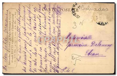 Cattedrale di Bayeux — Edizione delle 'Études' — N°6 — Verso