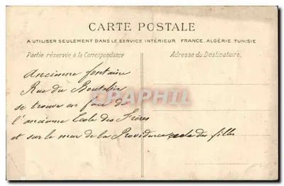 Fontaine Monumental Antiga — Lisieux — La C.P.A. n°2834 — Verso