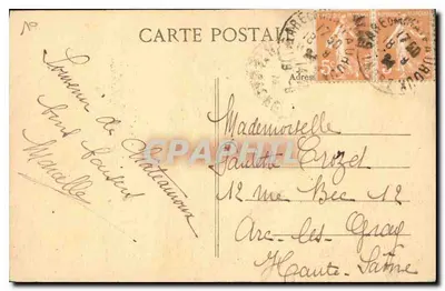 Zamek Raoul — Zamek Raoul w Châteauroux — Zbiór G. G. & synowie — Rewers
