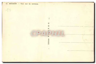Eguzon — Vista sobre la presa — Edición S. E. O. F. E. G. — Reverso