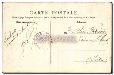 Dintorni di Argenton — Cripta sotterranea della Chiesa di Gargilesse — B. F., Parigi — Verso