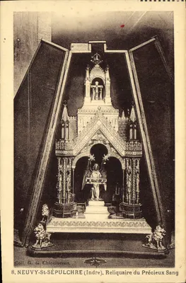 Neuwy-Sépulchre (Indre) — Reliquiário do Sangue Precioso — Coleção G. Châteauroux, n°8