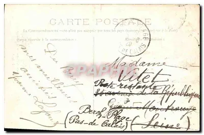La Chatre — Velha Porta gótica da Casa de madeira da Praça da Correios — A. Dumas, livreiro-editor — Verso