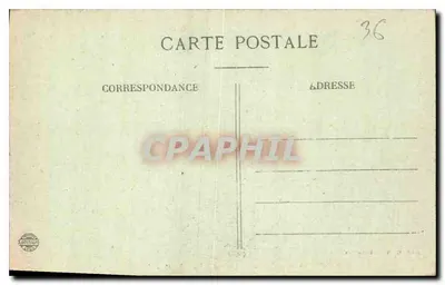 Zamek w Argy (XVI wiek) — Galerie — Wydawca G. G. Châteauroux, nr 3219 — Rewers