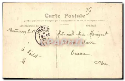 Châteauroux — Kerk van Sint-André : Zijgevel — Uitgever: H. Publ. de France — Achterkant