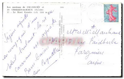 Mont Granier — Obrzeża Chambéry i Challes-les-Eaux (Savoie) — Jansol, n°12 — Rewers