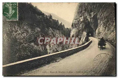 Estrada de Montiers para Aime - Desfiladeiro de Sior — Carta postal n°2480, editada por Carta Postal