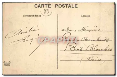 Estrada de Montiers para Aime - Desfiladeiro de Sior — Carta postal n°2480, editada por Carta Postal — Verso
