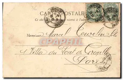 Châteauroux — Prefeitura e Castelo Rapol — editor Locat, n°36 — Verso