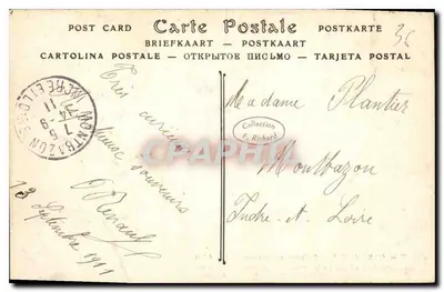 Gargilesse — Podziemna świątynia — ND Fot. G. Sand — Rewers