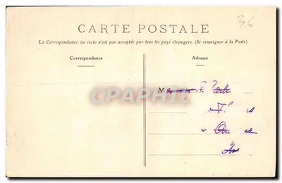 Kasteel Raoul — Kasteeltoren van Kasteel Raoul in Châteauroux — Lacoste, Uitgever, Châteauroux — Achterkant