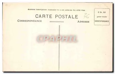 Valençay (Indre) — Il Castello - Cortile d'onore — Editore: Caille, Gauthier & Fils — Verso