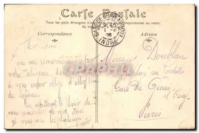 Châteauroux — Ogólny widok z wieży Katedry Najświętszej Maryi Panny — wydawca A.D. Phoël, n° 89 — Rewers