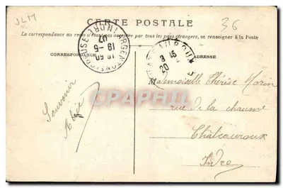 GARGILELLE (Indre) — El Baño de George Sand — Editor Co. n°36 — Reverso
