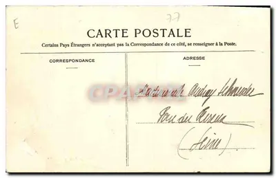 Palácio de Fontainebleau — Fac-símile da abdicação de Napoleão I — Editor Calypso, n° 474 — Verso