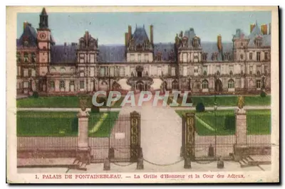 Pałac w Fontainebleau — Brama Honorowa i Plac Rozstania