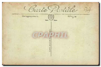 Pałac w Fontainebleau — Schody Fer à Cheval — Levy Fils et Cie, Paris — Rewers