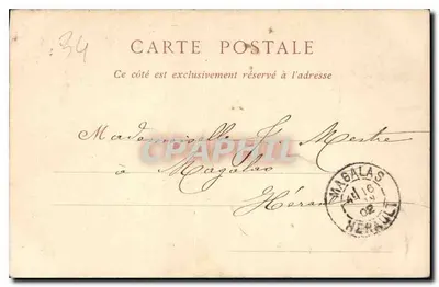 Montpellier — Statua Ludwika XIV — Kolekcje ND. Phor. — Rewers