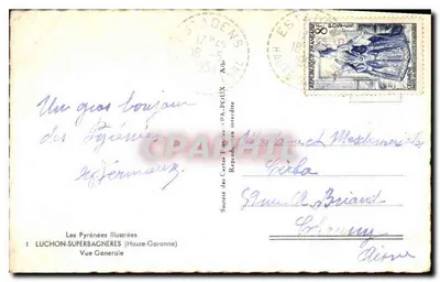 Luchon-Superbagnères — Widok ogólny — Ilustrowane Pireneje — Rewers