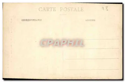 Zamek Anet (E.-et-L.) — Wjazdowy portal — Ch. Foucault, wyd., Dreux — Rewers