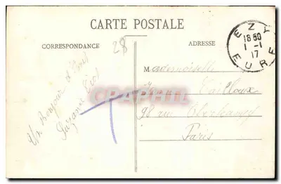 Castelo de ANET (século XVI) — A Entrada Principal — Ch. Foucault, editor, Dreux — Verso