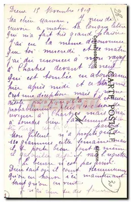 Dreux - Capilla de San Luis - Vidrio tallado - Jesús sube al Calvario - E.P. — Reverso