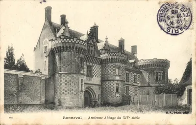 Bonneval — Antiga Abadia do Século XIV — B. K., Paris