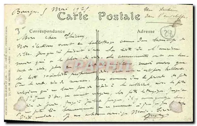 Katedra Chartres — Widok z Tour de Ville — ND Fot. n° 1070 — Rewers