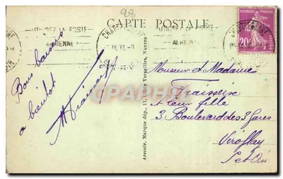 Chartres - Portaal Królewskie — wydawca nieznany, nr 3 — Rewers