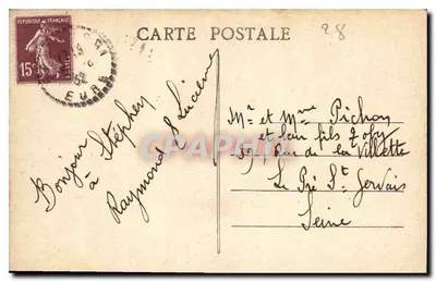 Castelo de ANET (E.-st-L.) — A Entrada Principal — G. Fountault, Editor, Dreux, n°30 — Verso