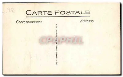 Katedra w Chartres — Façada — Wydawca Lévy i Neprun, Paryż — Rewers