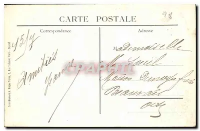Castelo de Anet — Entrada Principal — Edição Etiquet, Anet — Verso