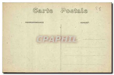 Bourges — Pałac Jacques-Cœur — Widok z Placu Berry — Drukarnia Regionalna Jpoucquier — Rewers