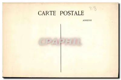 Katedra Chartres — Statua św. Modestki przy Portalu Północnym — E. Houvet — Rewers