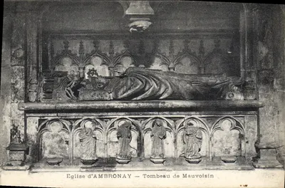 Igreja de AMBRONAY — Túmulo de Mauvoisin — Editor Cordier
