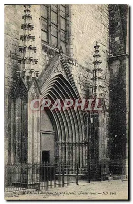 Agen — Catedral de São Caprais, Portal oeste — ND Pbot.