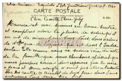 Luchon Superbagnères — Stacja funikularu i szczyt Céciré zimą — Phototype Labouche Frères, Toulouse, 1. seria — Rewers