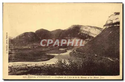 Arredores de Oyonnax — Conflito do Ain e da Bienne e os Montes Jura — A. Gaudilier, foto, Oyonnax