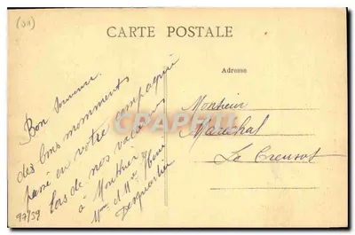 Arredores de Oyonnax — Conflito do Ain e da Bienne e os Montes Jura — A. Gaudilier, foto, Oyonnax — Verso