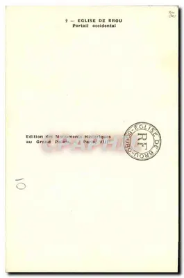 Kościół w Brou — Portal zachodni — Wydawnictwo Zabytków — Rewers