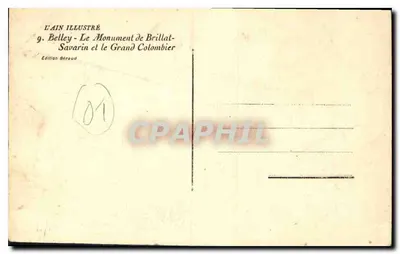 Belley - Pomnik Brillard-Savarin i Grand Colombier — Wydawnictwo Béraud — Rewers