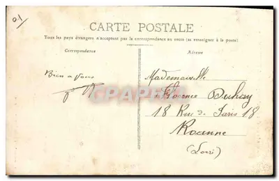 Cachoeira de Cerveyrieu, perto de ARTEMARE (Ain) — Michián, edição: Bellegarde (Dép.) — Verso
