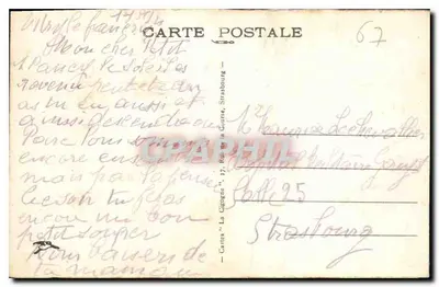 Strasburg — III i Plac Republiki — Karty "La Cigogne", nr 149 — Rewers