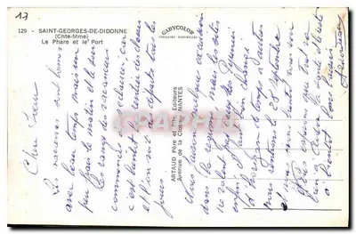 Saint-Georges-de-Didonne — Molo i fara — Gabycolor, nr 129 — Rewers